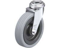 BLICKLE - Roulette pivotante Ø 100mm bandage caoutchouc SBR 70kg - LRA-VPA 100K
