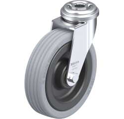 BLICKLE - Roulette pivotante Ø 100mm bandage caoutchouc SBR 70kg - LRA-VPA 100K