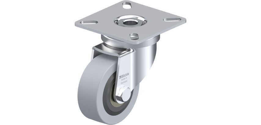 BLICKLE - Roulette pivotante Ø 50mm bandage caoutchouc SBR 40kg - LPA-VPA 50K