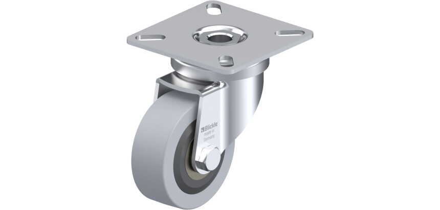 BLICKLE - Roulette pivotante Ø 50mm bandage caoutchouc SBR 40kg - LPA-VPA 50K