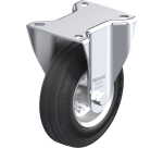 BLICKLE - Roulette fixe Ø 125mm bandage caoutchouc SBR 100kg - B-VE 125R