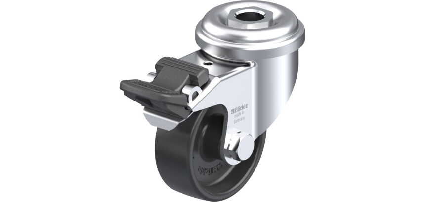 BLICKLE - Roulette pivotante à frein Ø 50mm bandage polyamide PA 6.6 75kg - LRA-POA 50G-FI