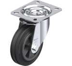 BLICKLE - Roulette pivotante Ø 100mm bandage caoutchouc SBR 70kg - LE-VPP 100G
