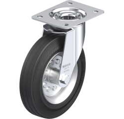 BLICKLE - Roulette pivotante Ø 200mm bandage caoutchouc SBR 205kg - LE-VE 200R