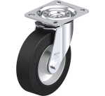 BLICKLE - Roulette pivotante Ø 125mm bandage caoutchouc NR 250kg - L-ALEV 125K