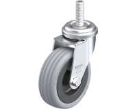 BLICKLE - Roulette pivotante Ø 75mm bandage caoutchouc SBR 60kg - LRA-VPA 75G-GS10