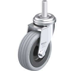 BLICKLE - Roulette pivotante Ø 75mm bandage caoutchouc SBR 60kg - LRA-VPA 75G-GS10