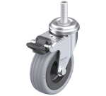 BLICKLE - Roulette pivotante à frein Ø 75mm bandage caoutchouc SBR 60kg - LRA-VPA 75G-FI-GS10