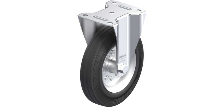 BLICKLE - Roulette fixe Ø 200mm bandage caoutchouc SBR 205kg - B-VE 200R
