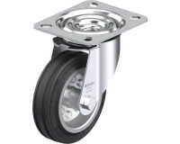 BLICKLE - Roulette pivotante Ø 100mm bandage caoutchouc SBR 70kg - LE-VE 100R