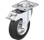 BLICKLE - Roulette pivotante à frein Ø 125mm bandage caoutchouc SBR 100kg - LE-VE 125R-FI