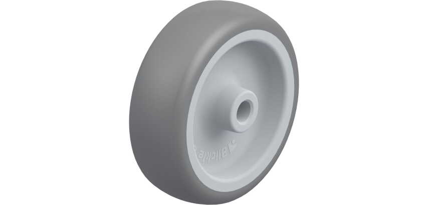BLICKLE - Roue Ø 75mm bandage caoutchouc TPE 75kg - TPA 75/8G