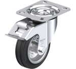 BLICKLE - Roulette pivotante à frein Ø 100mm bandage caoutchouc SBR 70kg - LE-VE 100R-FI