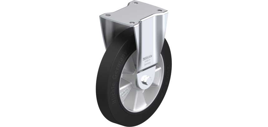 BLICKLE - Roulette fixe Ø 250mm bandage caoutchouc NR 650kg - BH-ALEV 250K