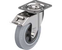BLICKLE - Roulette pivotante à frein Ø 125mm bandage caoutchouc SBR 100kg - LEX-VPP 125XR-FI-SG