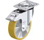 BLICKLE - Roulette pivotante à frein Ø 180mm bandage polyuréthane PU 400kg - L-ALTH 180K-FI