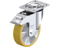 BLICKLE - Roulette pivotante à frein Ø 180mm bandage polyuréthane PU 400kg - L-ALTH 180K-FI