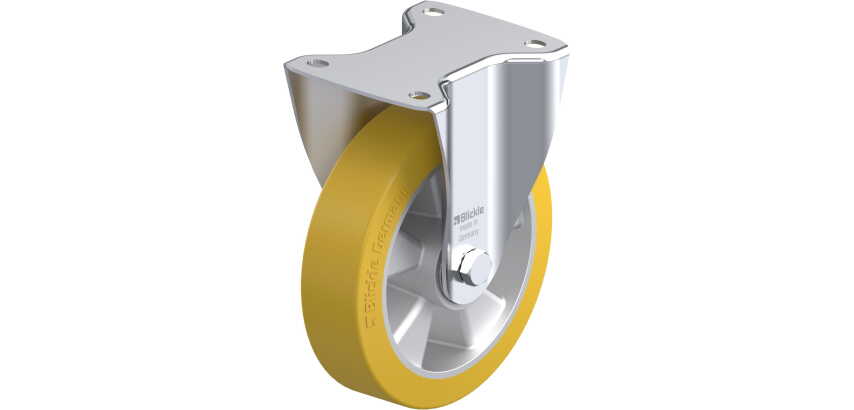 BLICKLE - Roulette fixe Ø 180mm bandage polyuréthane PU 400kg - B-ALTH 180K
