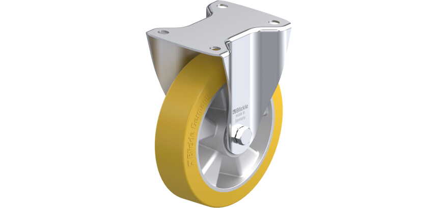 BLICKLE - Roulette fixe Ø 180mm bandage polyuréthane PU 400kg - B-ALTH 180K