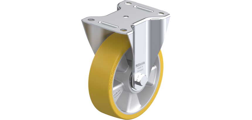 BLICKLE - Roulette fixe Ø 160mm bandage polyuréthane PU 400kg - B-ALTH 160K