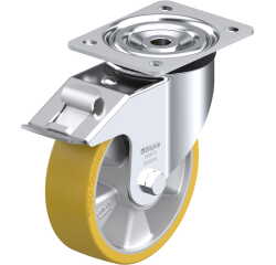 BLICKLE - Roulette pivotante à frein Ø 160mm bandage polyuréthane PU 400kg - L-ALTH 160K-FI