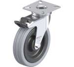 BLICKLE - Roulette pivotante à frein Ø 100mm bandage caoutchouc SBR 70kg - LPA-VPA 100K-FI