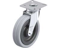 BLICKLE - Roulette pivotante Ø 100mm bandage caoutchouc SBR 70kg - LPA-VPA 100K