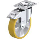 BLICKLE - Roulette pivotante à frein Ø 200mm bandage polyuréthane PU 400kg - L-ALTH 200K-FI