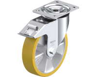 BLICKLE - Roulette pivotante à frein Ø 200mm bandage polyuréthane PU 400kg - L-ALTH 200K-FI