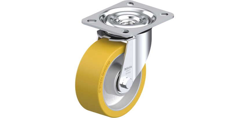 BLICKLE - Roulette pivotante Ø 100mm bandage polyuréthane PU 250kg - L-ALTH 100K