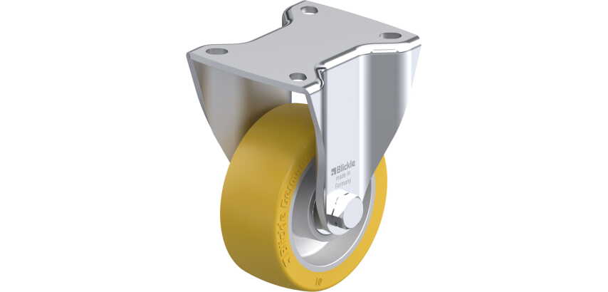 BLICKLE - Roulette fixe Ø 100mm bandage polyuréthane PU 420kg - BH-ALTH 101K-1