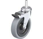 BLICKLE - Roulette pivotante à frein Ø 100mm bandage caoutchouc SBR 70kg - LRA-VPA 100G-FI-GS10