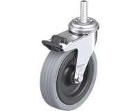 BLICKLE - Roulette pivotante à frein Ø 100mm bandage caoutchouc SBR 70kg - LRA-VPA 100G-FI-GS10