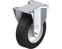 BLICKLE - Roulette fixe Ø 125mm bandage caoutchouc NR 250kg - B-ALEV 125K
