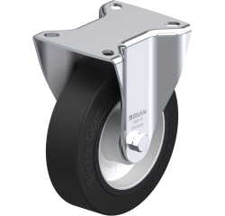 BLICKLE - Roulette fixe Ø 125mm bandage caoutchouc NR 250kg - B-ALEV 125K