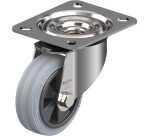 BLICKLE - Roulette pivotante Ø 80mm bandage caoutchouc SBR 50kg - LEX-VPP 80G-SG