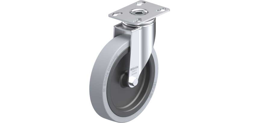 BLICKLE - Roulette pivotante Ø 150mm bandage caoutchouc SBR 110kg - LKPA-VPA 150G