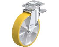 BLICKLE - Roulette pivotante à frein Ø 250mm bandage polyuréthane PU 900kg - LH-ALTH 250K-ST