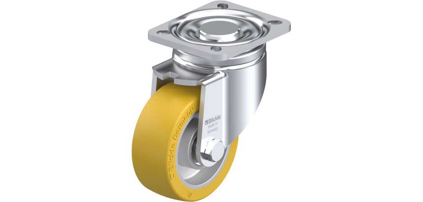 BLICKLE - Roulette pivotante Ø 100mm bandage polyuréthane PU 420kg - LH-ALTH 101K-1
