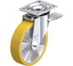 BLICKLE - Roulette pivotante à frein Ø 200mm bandage polyuréthane PU 600kg - LK-ALTH 200K-ST