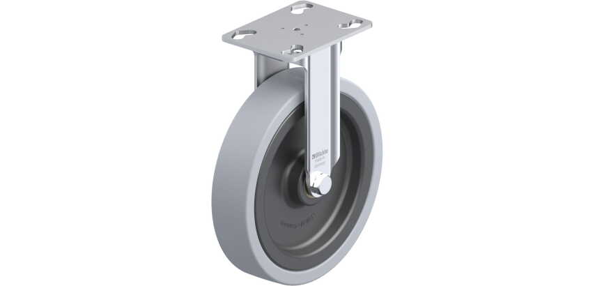 BLICKLE - Roulette fixe Ø 150mm bandage caoutchouc SBR 110kg - BKPA-VPA 150K