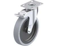 BLICKLE - Roulette pivotante à frein Ø 150mm bandage caoutchouc SBR 110kg - LKPA-VPA 150G-FI