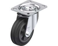 BLICKLE - Roulette pivotante Ø 100mm bandage caoutchouc SBR 70kg - LE-VPP 100R