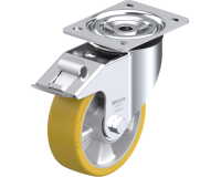 BLICKLE - Roulette pivotante à frein Ø 150mm bandage polyuréthane PU 400kg - L-ALTH 150K-FI