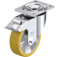 BLICKLE - Roulette pivotante à frein Ø 150mm bandage polyuréthane PU 400kg - L-ALTH 150K-FI