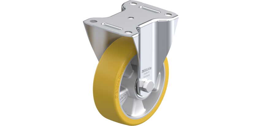 BLICKLE - Roulette fixe Ø 150mm bandage polyuréthane PU 400kg - B-ALTH 150K