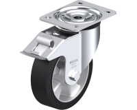 BLICKLE - Roulette pivotante à frein Ø 160mm bandage caoutchouc NR 400kg - L-ALEV 160K-FI