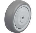 BLICKLE - Roue Ø 75mm bandage caoutchouc TPE 75kg - TPA 75/6KF