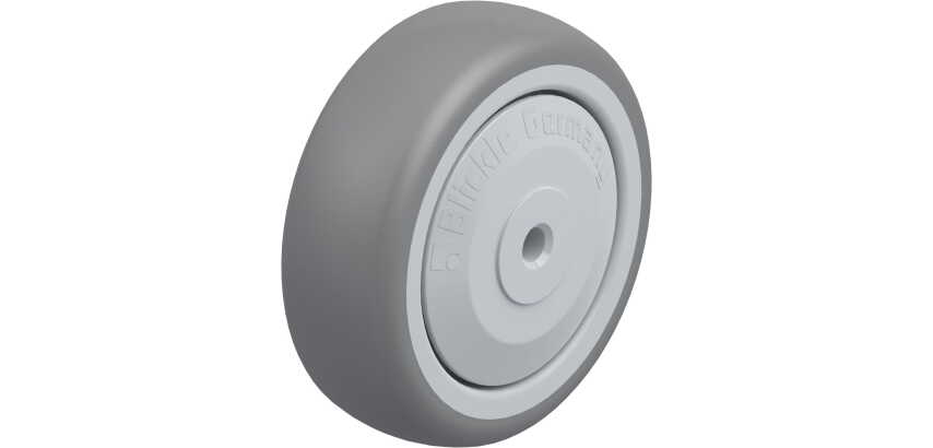 BLICKLE - Roue Ø 75mm bandage caoutchouc TPE 75kg - TPA 75/6KF