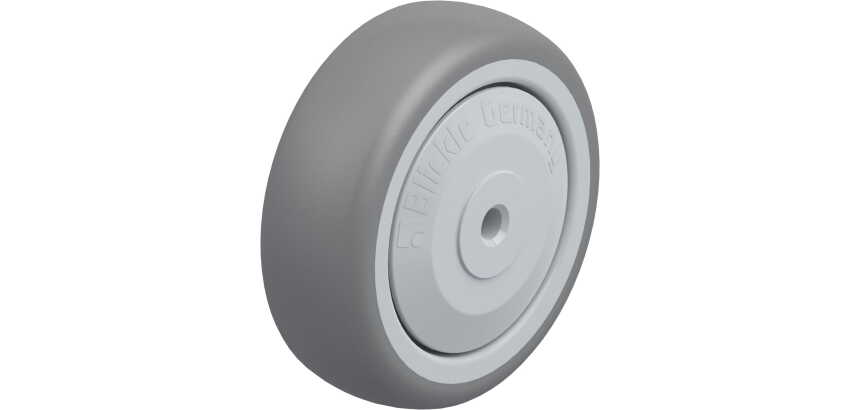 BLICKLE - Roue Ø 75mm bandage caoutchouc TPE 75kg - TPA 75/6KF